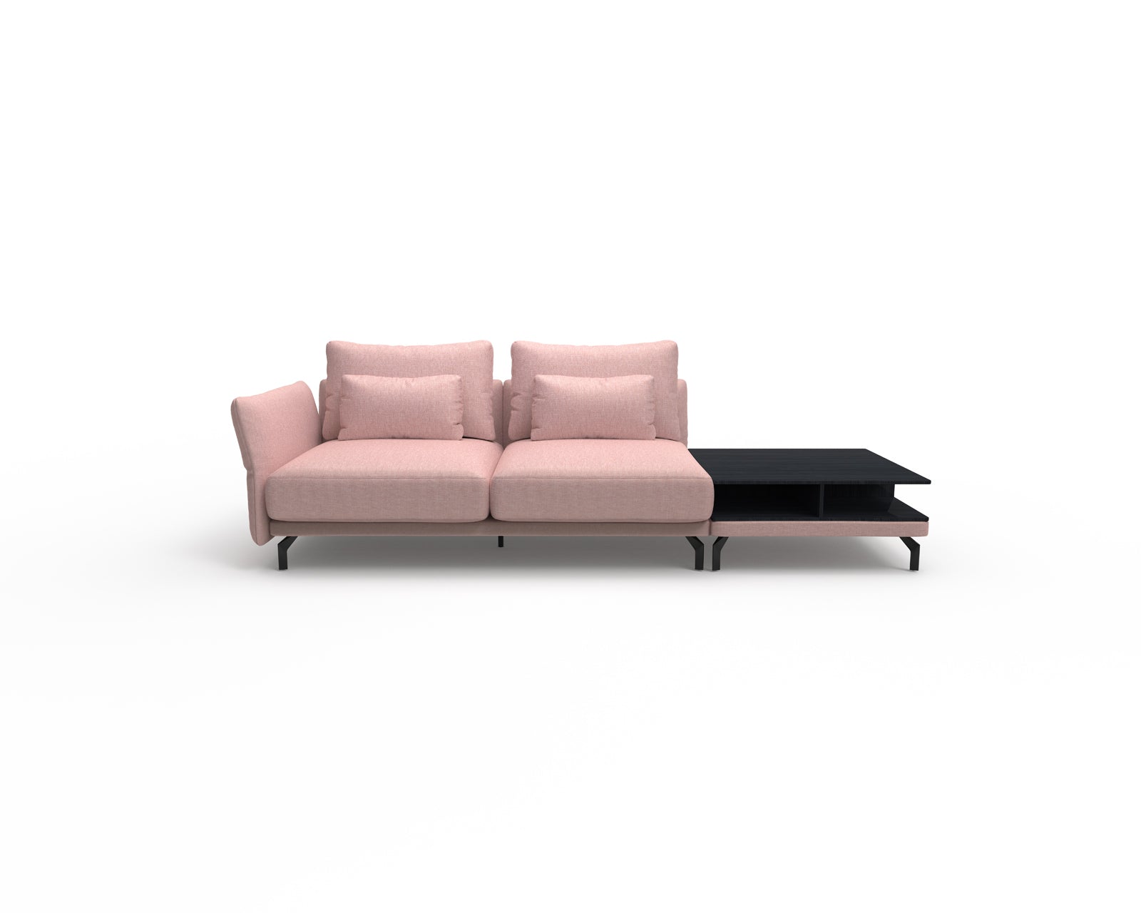 Seagull 2 Seater Sofa with Shelf Table (Right)
